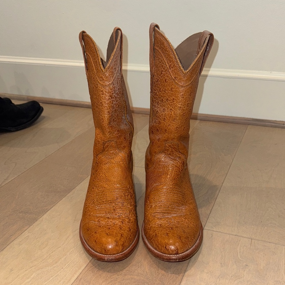 Tecovas Smooth Ostrich Boots